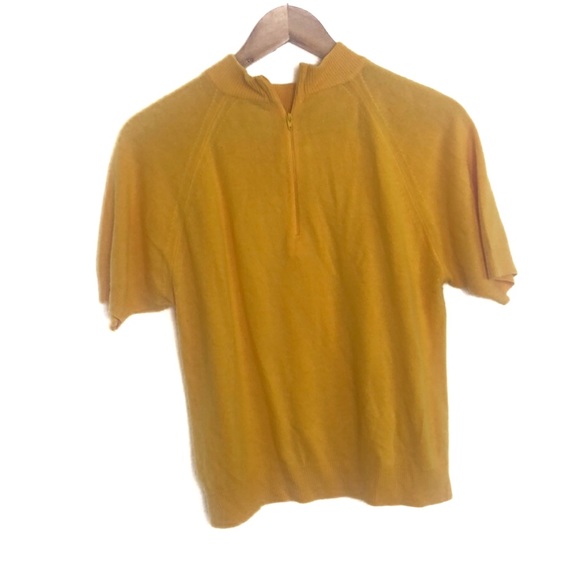 Lord & Taylor the American petite yellow sweater - Picture 2 of 3